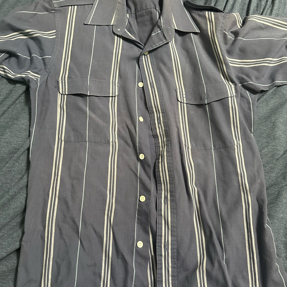 Dior Black and White Casual Button Down Shirt